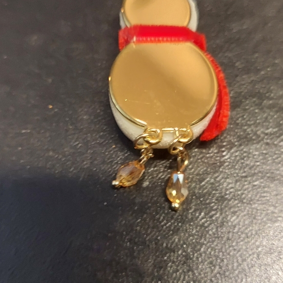 Snowman charm gold overlay 32 inch chain w extention - Picture 2 of 3